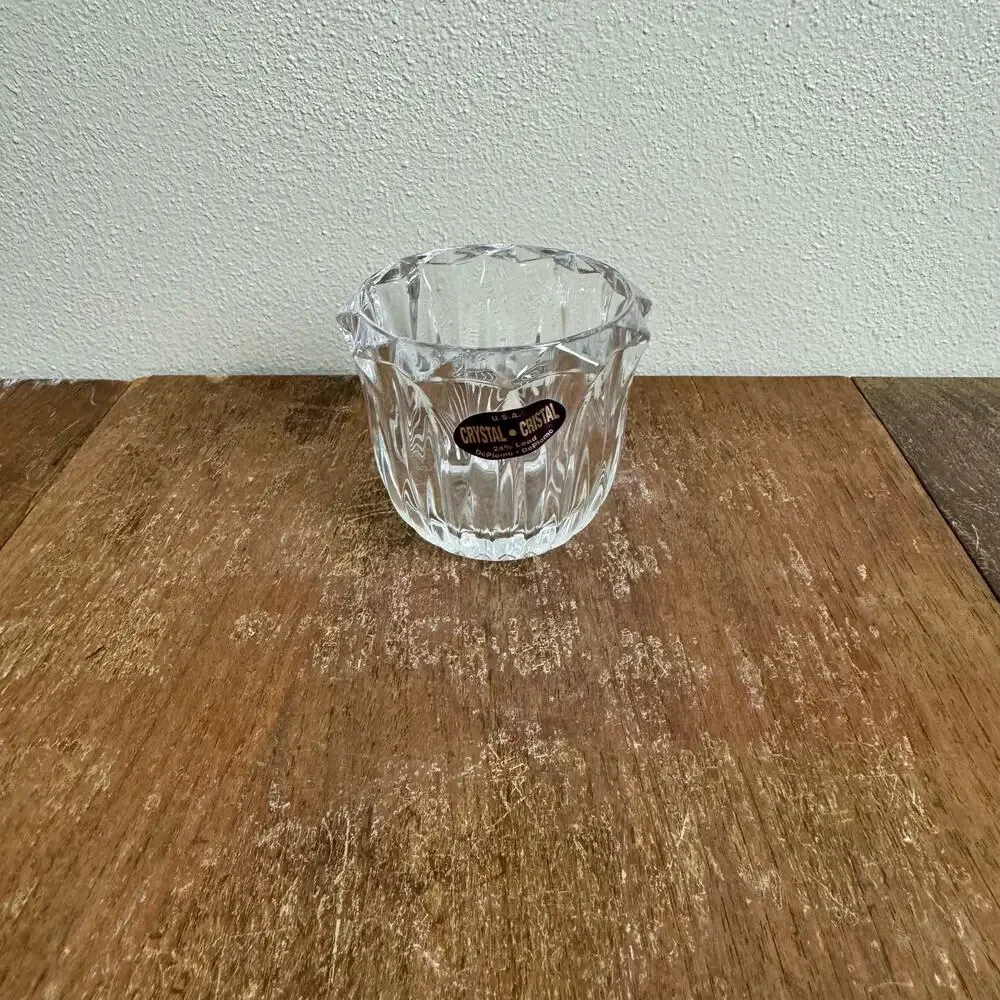 U.S.A. Deplomb 24% Lead Crystal Votive Candle‎ Holder